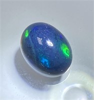 Certified 4.90 Cts Natural Black Opal