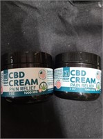 2 Jars 1,000 Mg Cbd Cream