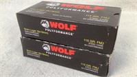 (2 times the bid) 100 Wolf Polyformance 9mm Luger