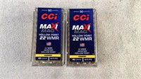 (2 times the bid) CCI Maxi Mag 40gr 22 Mag HP Ammo