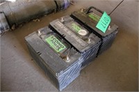 (3) Top Post Econo Power Batteries - Used
