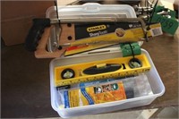 Stanely Level Saw & Misc Tools