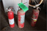 (3) Fire Extinguishers - All Charged