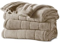 King Velvet Plush Electric Heated Blanket