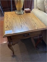 Pair of Oak Wooden End Tables