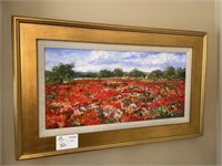 Poppy Field Canvas Painting