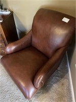 Ethan Allen Brown Leather Chair