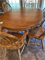 Oak Dining Table w/6 Chairs