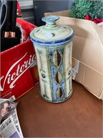 Decorative Pottery Canister