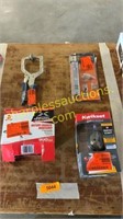 Battery charger, clamp, deadbolt, patio door latch