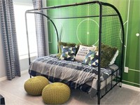 TWIN SIZE SOCCER GOAL BED FRAME