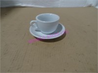 LOT, 9 PCS, CLUB HOUSE CAPPUCCINO CUPS+SAUCERS