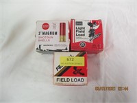 Sears Magnum & Field 3 Boxes of 25 Ct 20 GA Shells