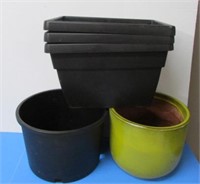 Flower Pots Ceramic Plastic