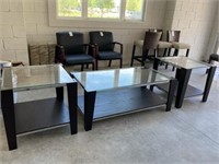 COFFEE TABLE W/END TABLES