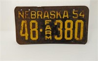1964 Nebraska License Farm Plate