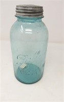 Perfect Mason Ball Blue Glass Jars, 9 1/2" h