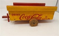 Handcrafted Coca-Cola Toy Wagon 13" long x 6 3/4"w