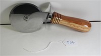 Handcrafted Pizza Cutter -Wood Handle