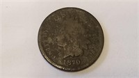1870 Indian Head Cent Penny