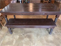 Farmhouse Style Kitchen Table with One Bench