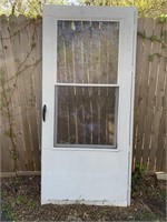 Storm Door with Sliding Glass and Screen