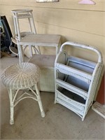 White Wicker Set as pictured