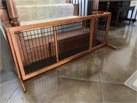 Decorative Adjustable Wooden Dog Gate