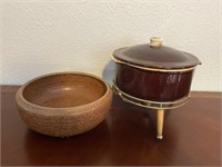 Stoneware Pots and Stand
