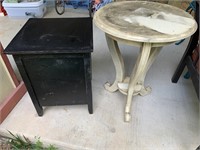 Two Side Tables, as is