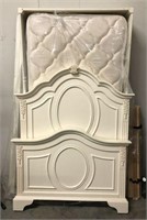 Twin Size Trundle Bed with Ornate Embellishments