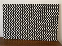ZigZag Canvas, used as a Headboard