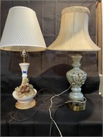 pair of vintage lamps