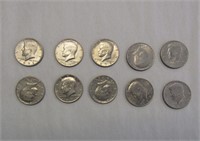 (10) 1970's Kennedy Half Dollars - Mixed Years