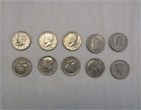 (10) 1970's Kennedy Half Dollars - Mixed Years