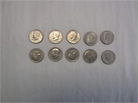 (10) 1970's Kennedy Half Dollars - Mixed Years