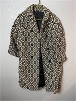 Vintage Handmade Carpet Jacket Heavy Coat