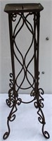 17" Wrought Iron Metal Candle Holder