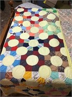 MULTI COLORED PATCHWORK QUILT