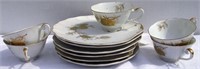 11 Piece Lefton China Pinecone Cup & Plate Lot