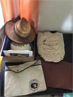 AMWAY BAGS, EPOXY, STRAW HAT, MISC