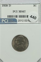 1950-d Jefferson Nickel MS67