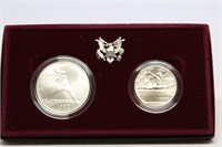 1992 UNC Olympic Set Proof Silver Dollar/Clad