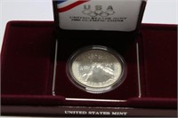 1988-s Proof Olympic Silver Dollar in OGP