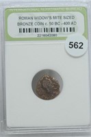 Roman Widow's Mite-Sized Bronze coin c.