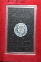 1971 Proof Ike Silver Dollar in Brown Box
