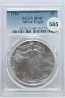 1994  Silver Eagle MS67