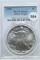 1990  Silver Eagle MS69