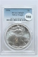 1994  Silver Eagle MS69