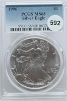 1996  Silver Eagle MS68